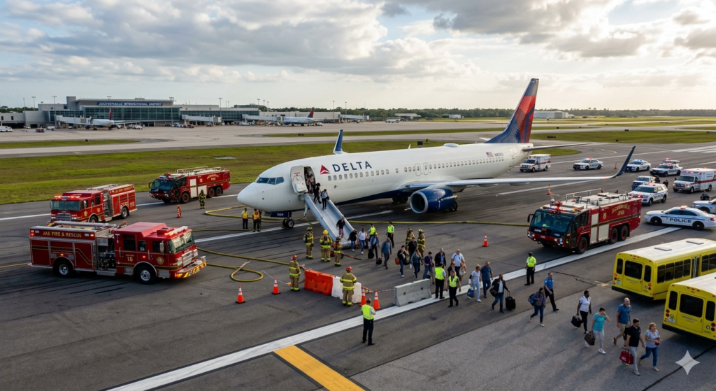Delta Flight 1329 Emergency Landing Jacksonville